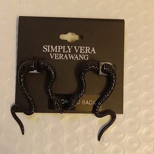 Black Vera Wang Snake earrings